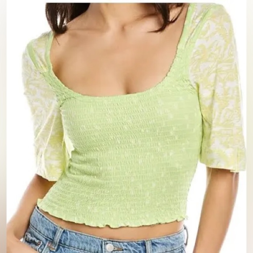 Last Chance 🚨 Free People Key Lime Combo Crop Top